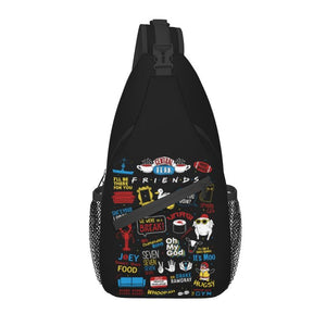 Central Perk Friends Sling Chest Bag Customized Classic TV Show Crossbody Shoulder Backpack-BOLD InStyle