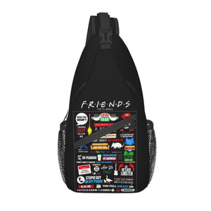 Central Perk Friends Sling Chest Bag Customized Classic TV Show Crossbody Shoulder Backpack-BOLD InStyle