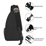 Central Perk Friends Sling Chest Bag Customized Classic TV Show Crossbody Shoulder Backpack-BOLD InStyle