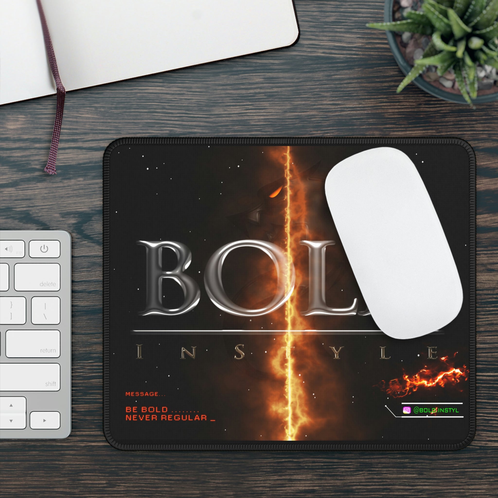 BOLD Dragon Flame Gaming Mouse Pad-Home Decor-BOLD InStyle