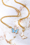 Butterfly Pendant Copper 14K Gold-Plated Necklace-BOLD InStyle