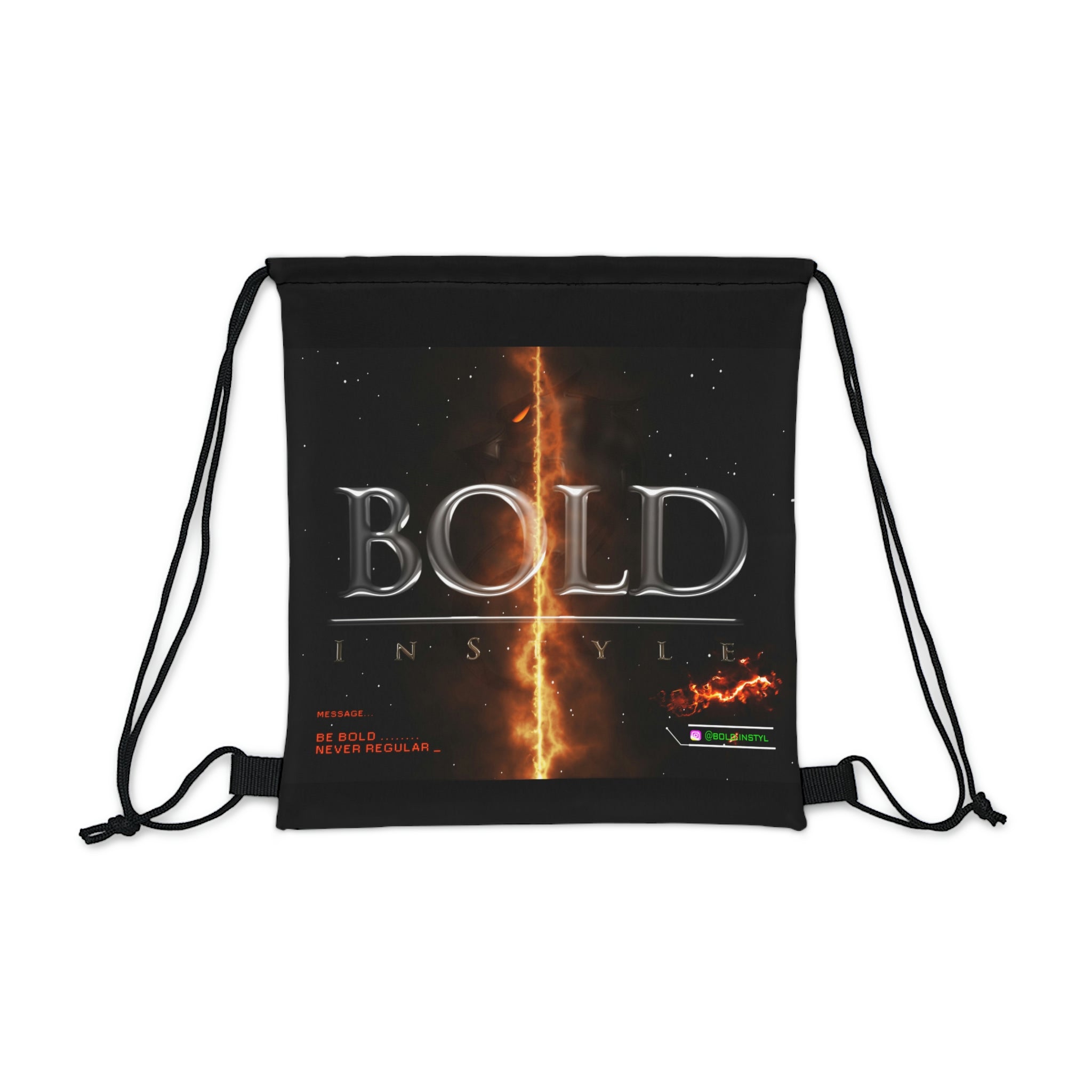 BOLD Dragon Flame Outdoor Drawstring Bag-Bags-BOLD InStyle