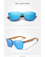 KINGSEVEN Polarized Square Wooden Frame Sunglasses-BOLD InStyle