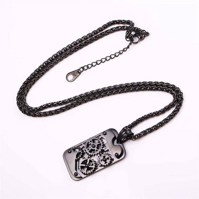 Steampunk Stainless Steel Necklace-BOLD InStyle