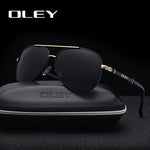 OLEY Polarized Aviator Sunglasses for Men-BOLD InStyle